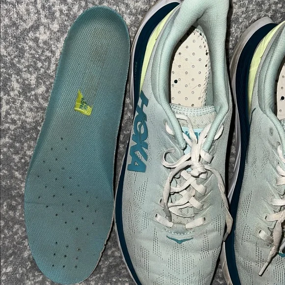 Hoka One One Mach 4 Blue Glass / Evening Primrose Athletic Shoes 11.5D - Picture 12 of 15